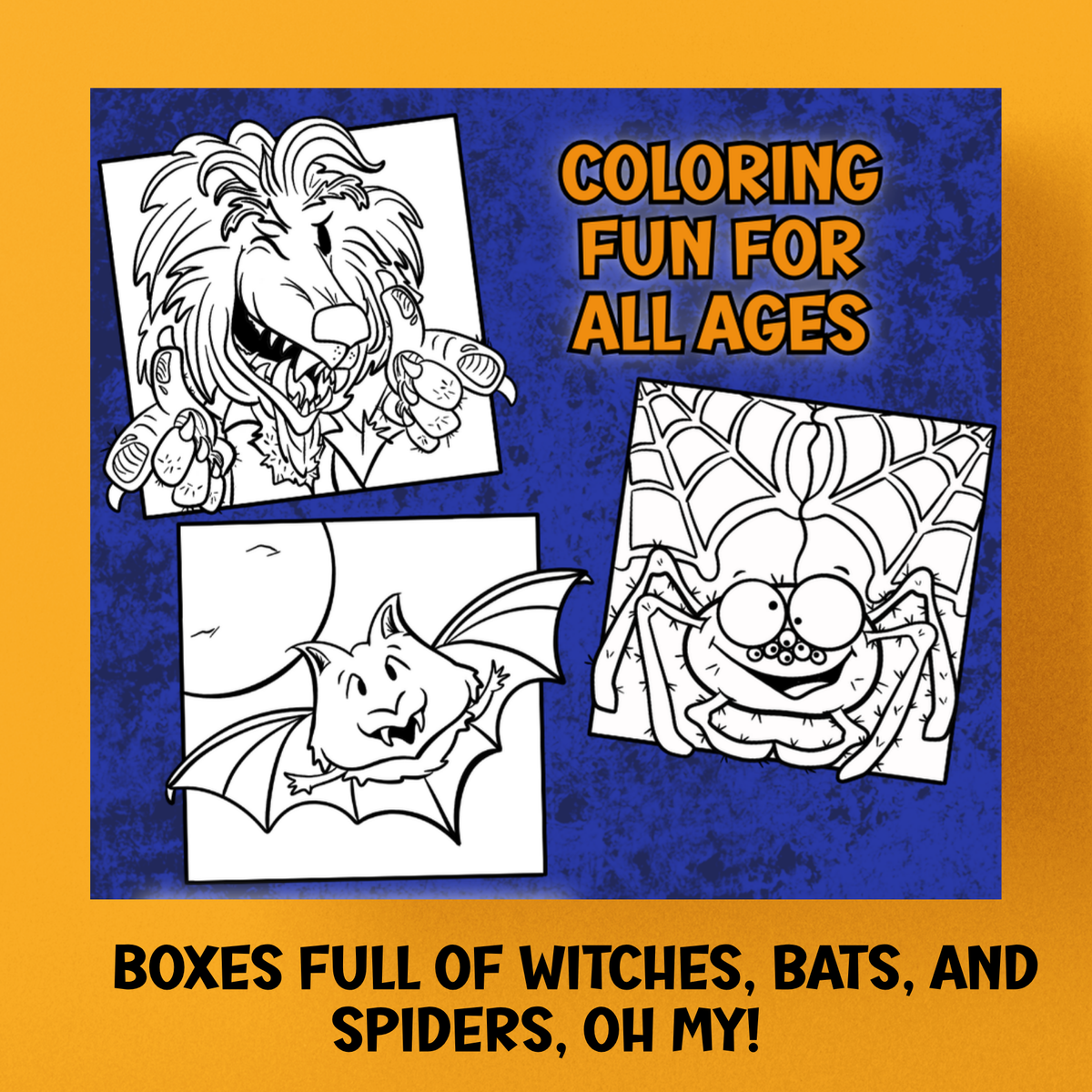 Boxes Full of Halloween Colouring Book