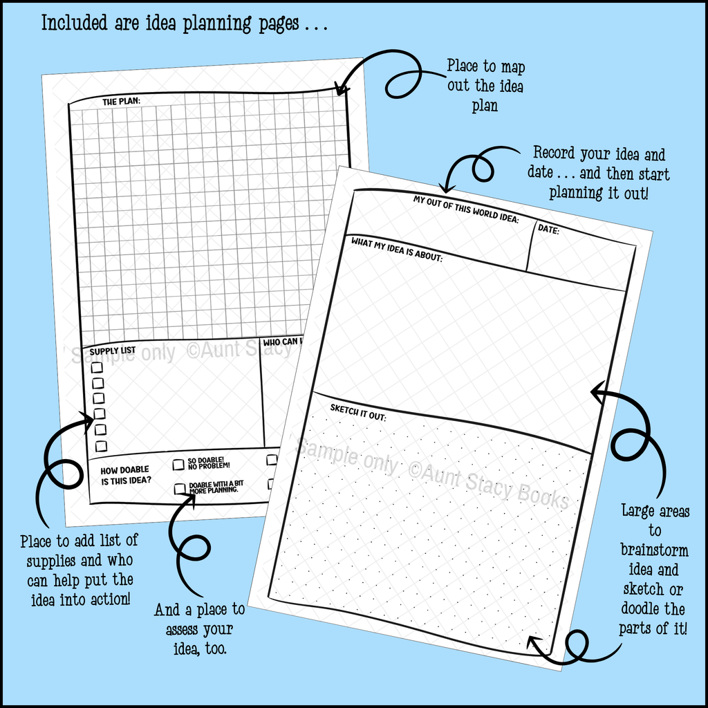 My Out of This World Ideas – Space-Themed Idea Journal