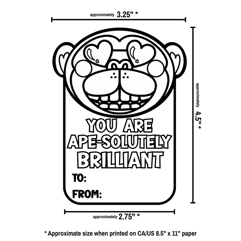 Cool Shades Colour Your Own Valentine Cards Printable Activity